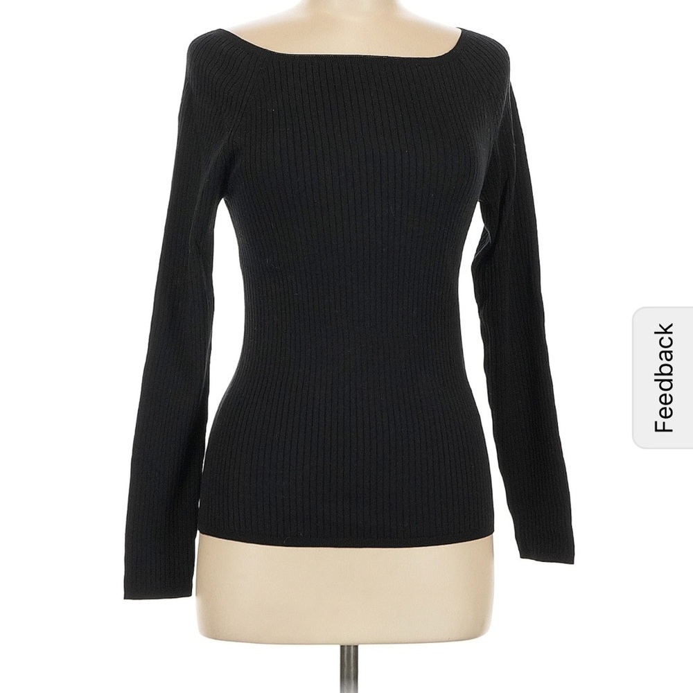 New Banana Republic light black boatneck sweater medium